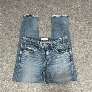 Moussy "Vintage" Distressed Blue Jeans